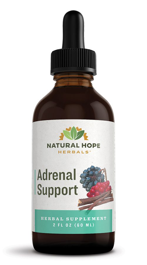 Natural Hope Herbals Adrenal Support Tincture in a dropper bottle