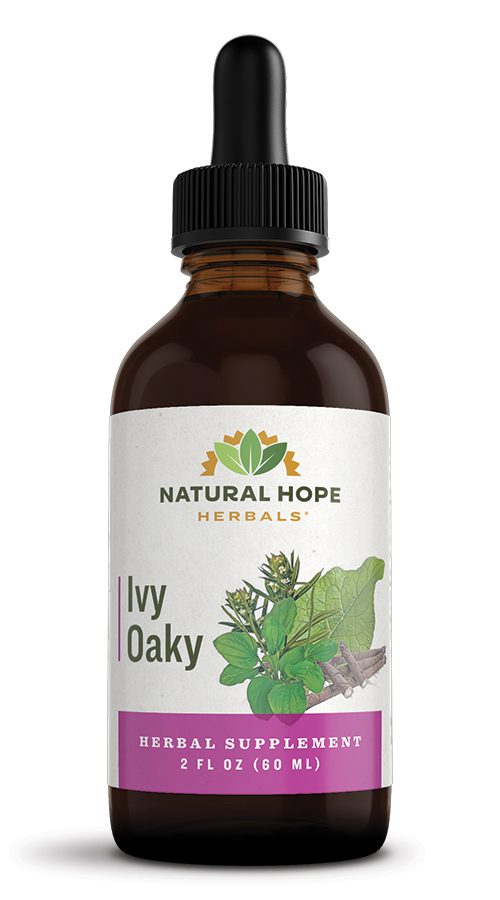 Natural Hope herbals Ivy Oaky formula in a dropper bottle