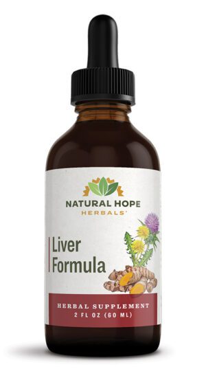 Natural Hope herbals Liver Formula in a dropper bottle