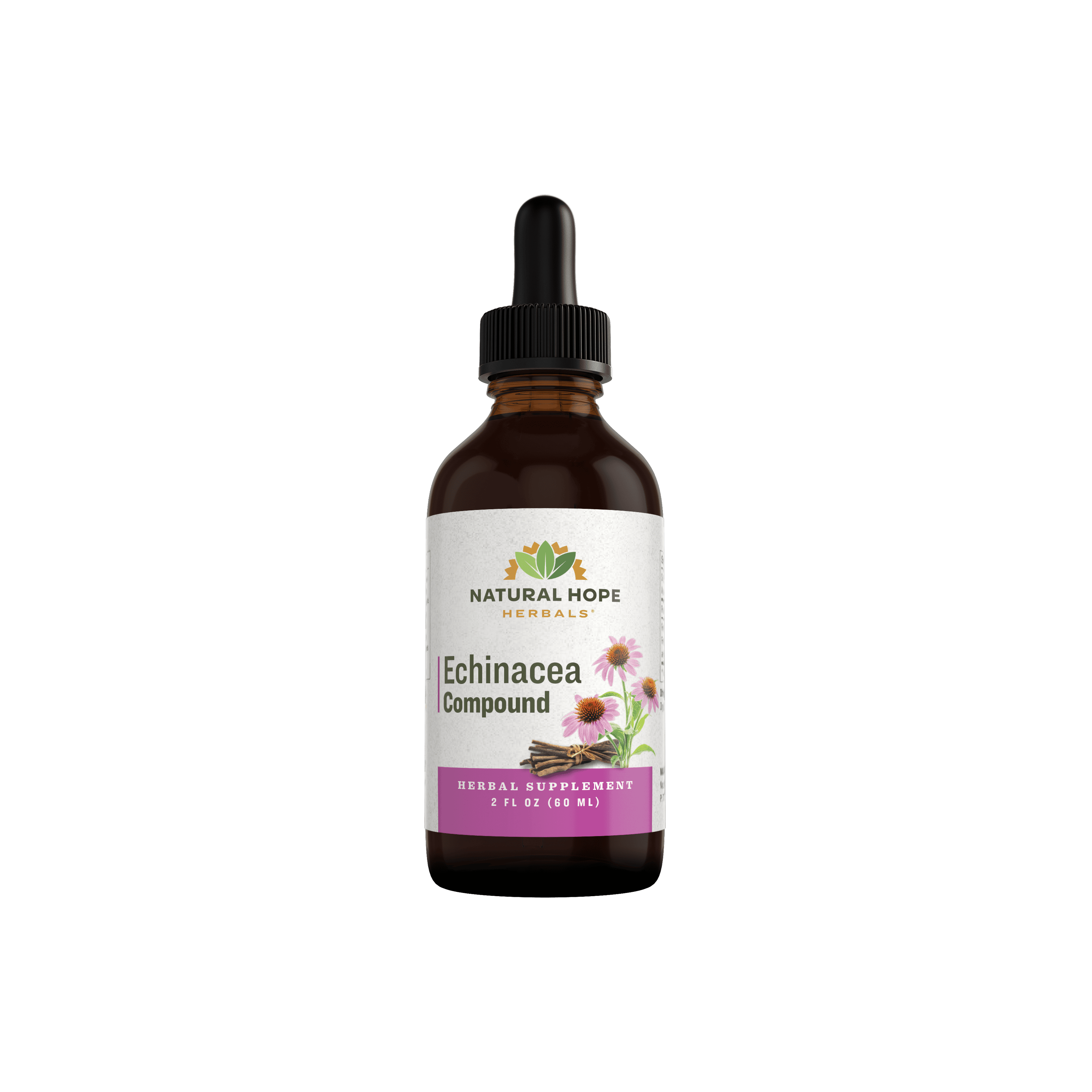 natural hope herbals echinacea compound in a dropper bottle