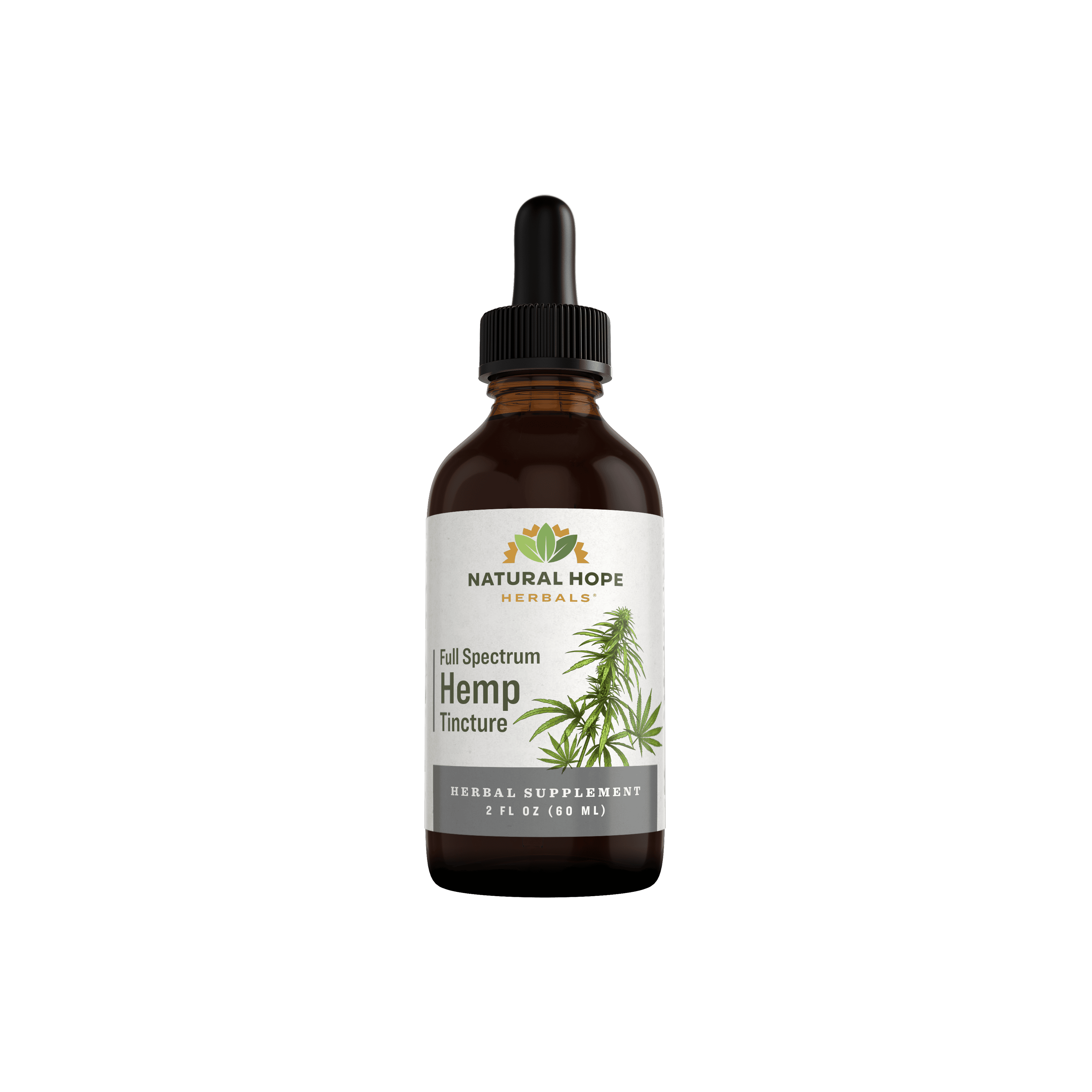 Dropper bottle from Natural Hope Herbals farm to bottle herbs full spectrum hemp supports restful sleep