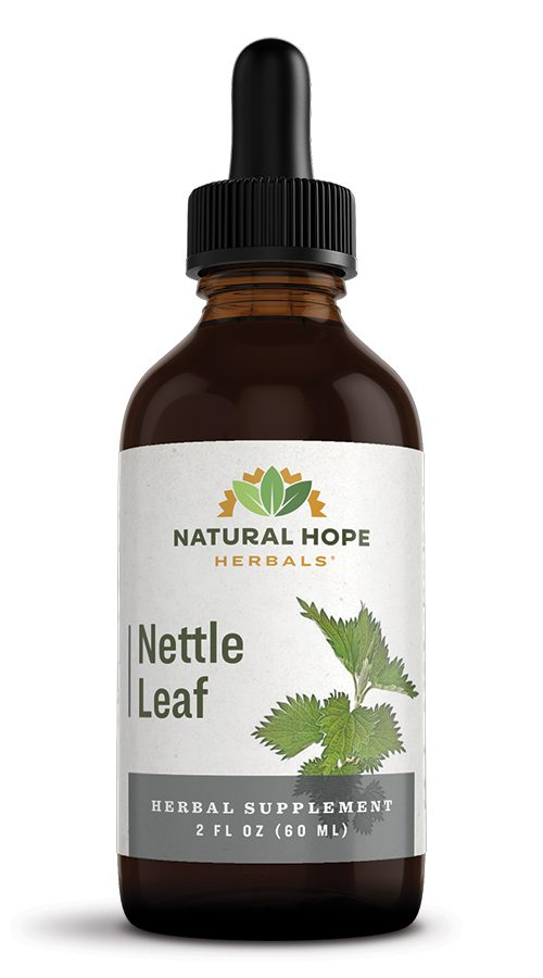 Dropper bottle of organic herbal nettle leaf made by Natural Hope herbals