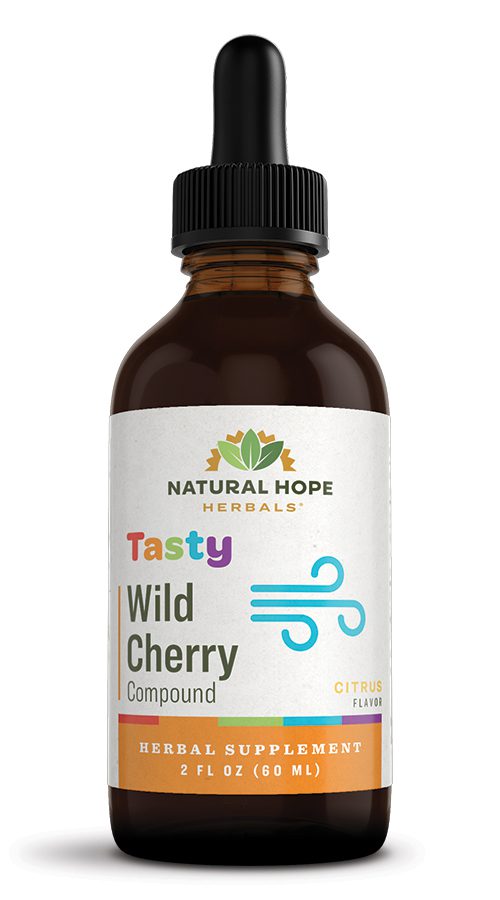 Tasty Wild Cherry Compound tincture made by Natural Hope Herbals
